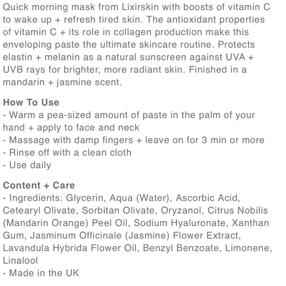 Lixirskin Vitamin C Facial Paste - Picture 2 of 5